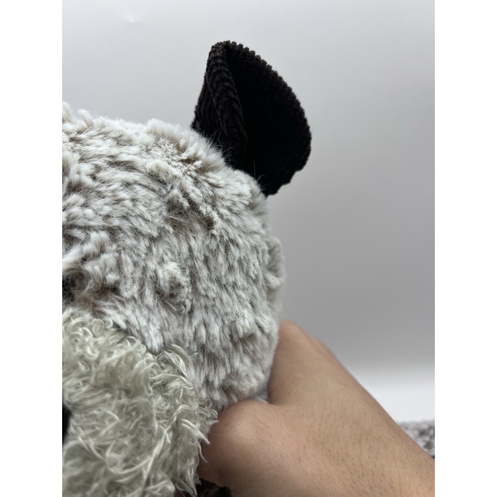 DEMDACO Giving Collection Plush Bear 12 Inch Gray Stuffed Animal Mismatched Ears - Picture 11 of 14